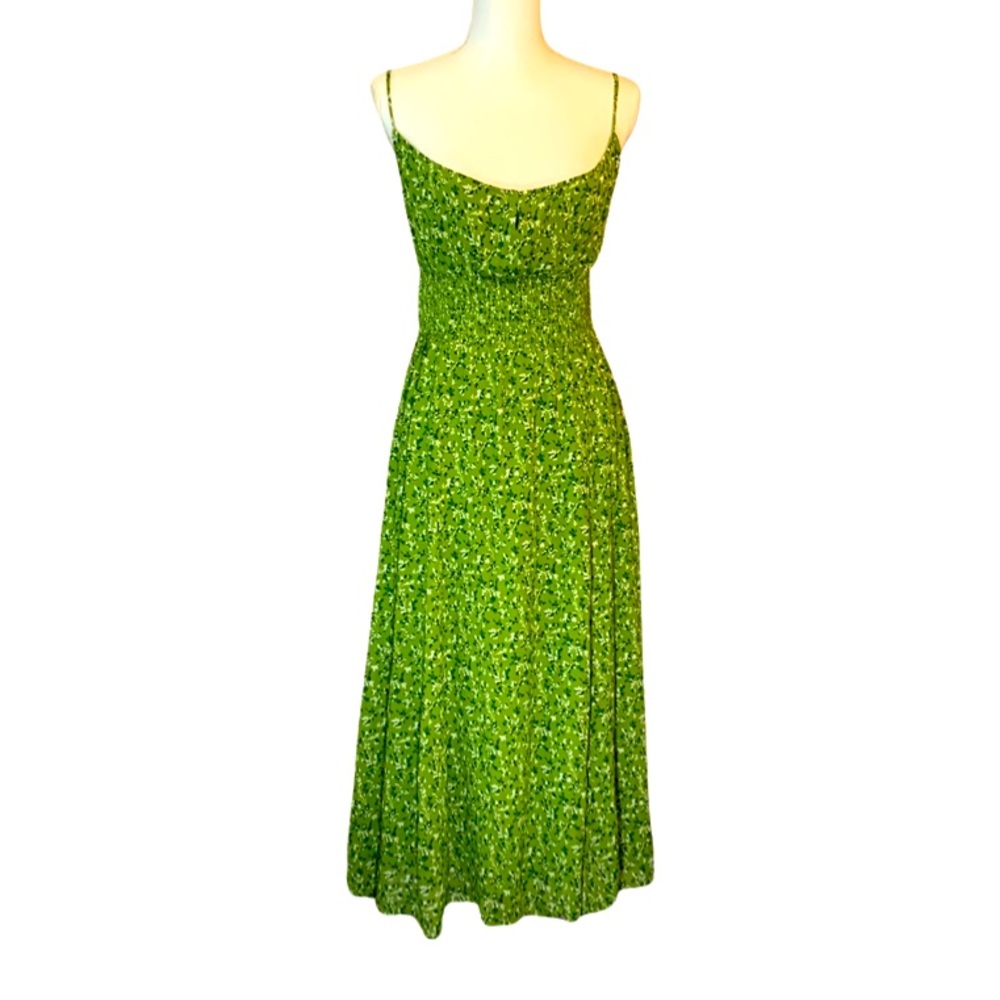 Reformation green floral sundress